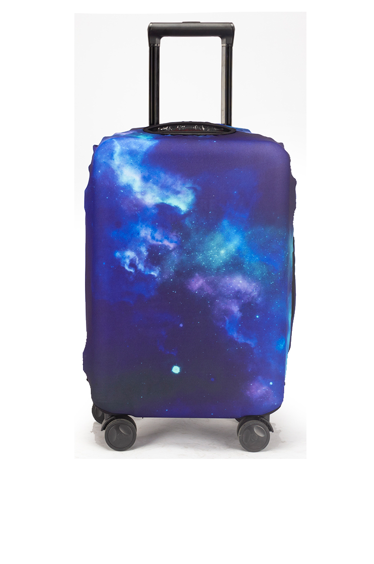 Stretch suitcase cover, front view