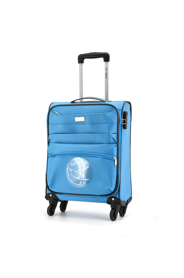 Fabric trolley case shown upright