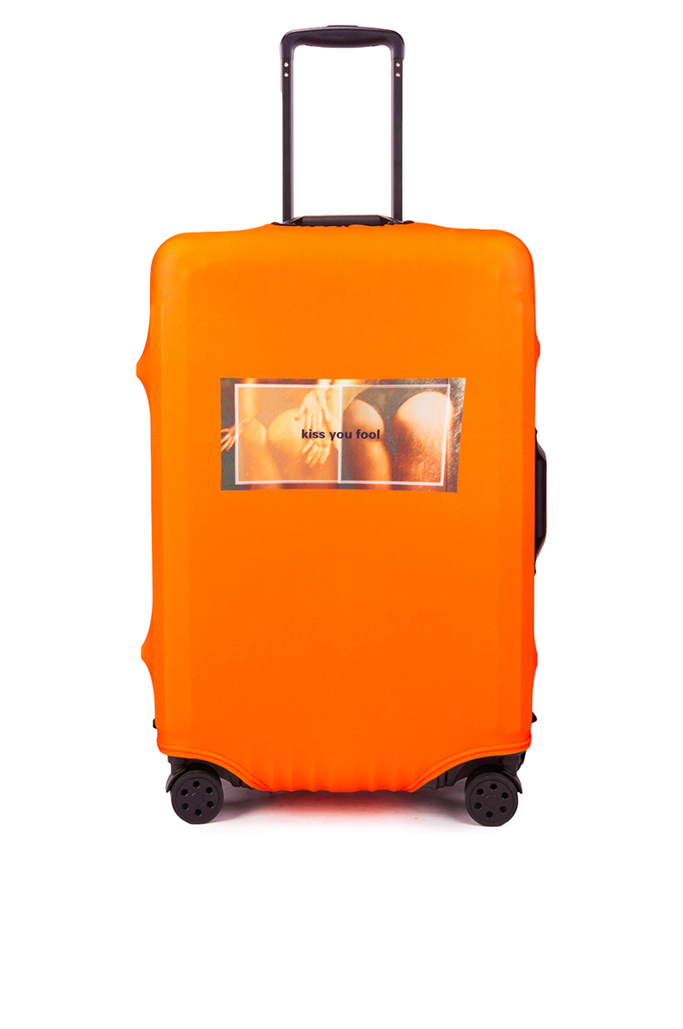 Suitcase cover in a dark colourway