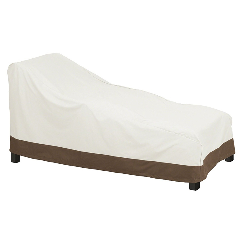 Outdoor furniture cover in a garden setting