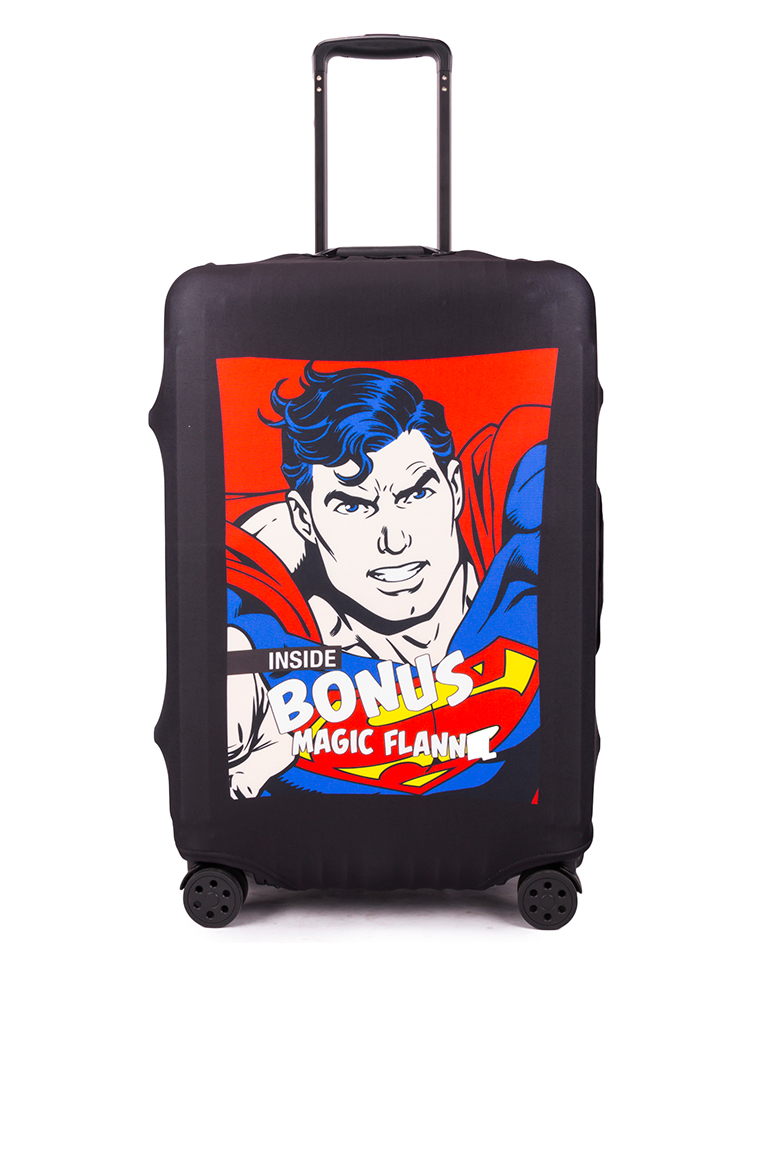 Luggage cover with repeating pattern