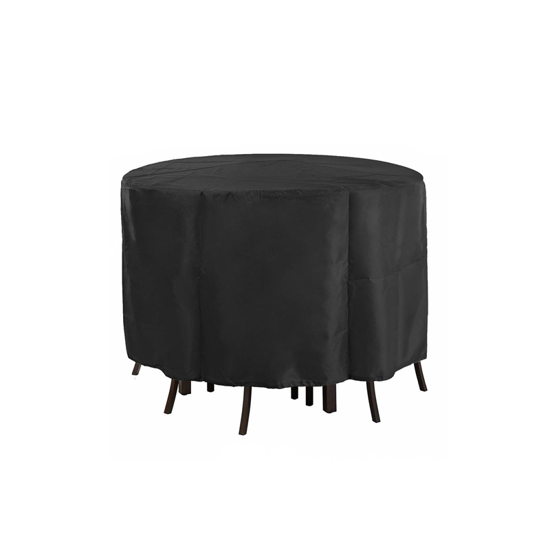 Furniture cover shown with drawcord