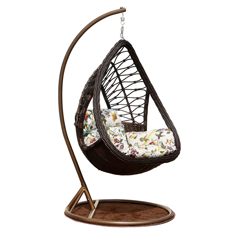 Hanging egg chair, front view