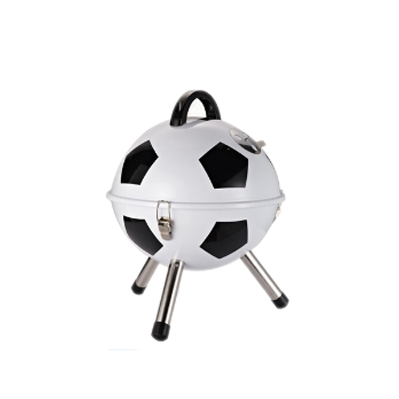 Folding grill shown closed for carrying