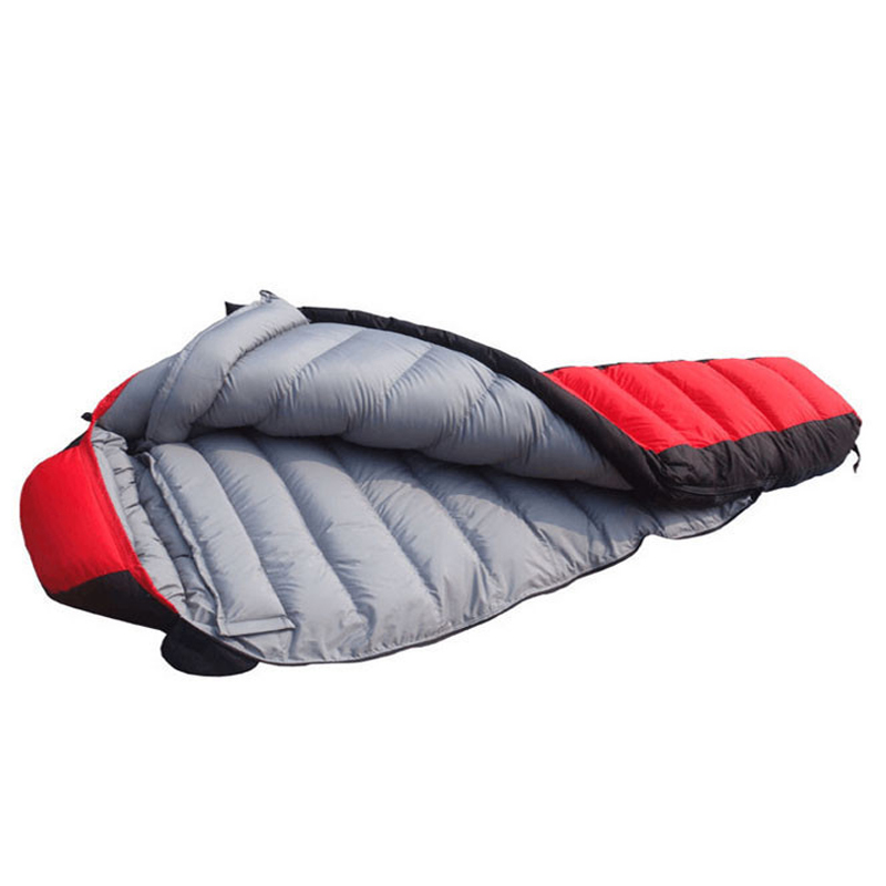Envelope sleeping bag opened out
