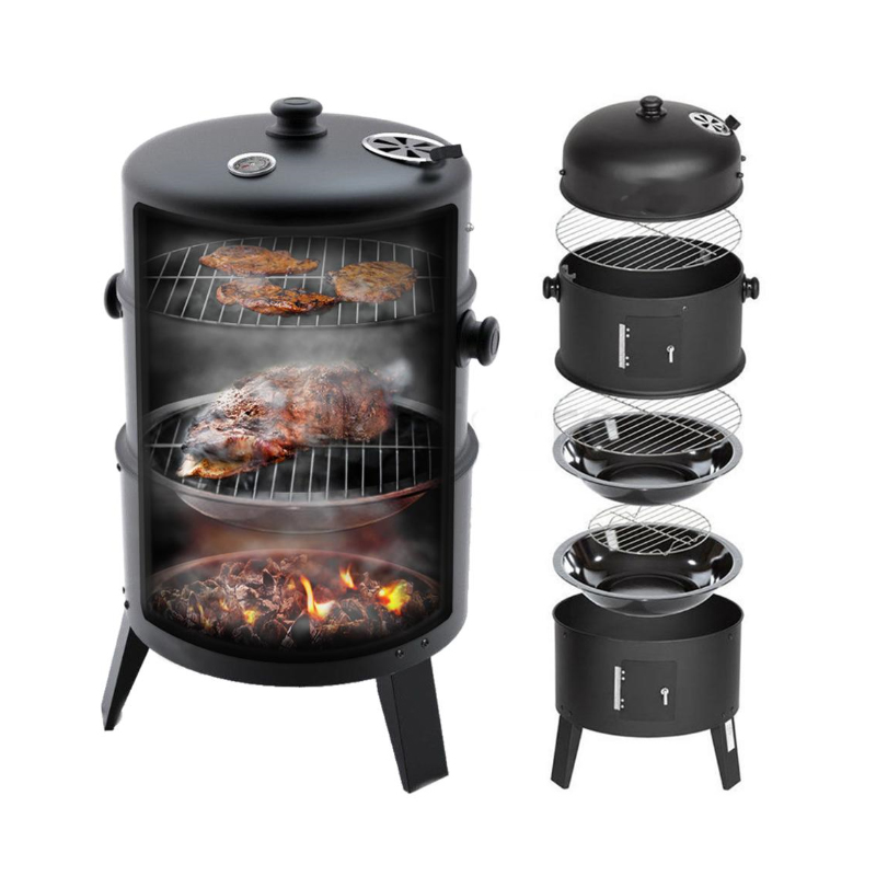 Barbecue grill with cooking surface