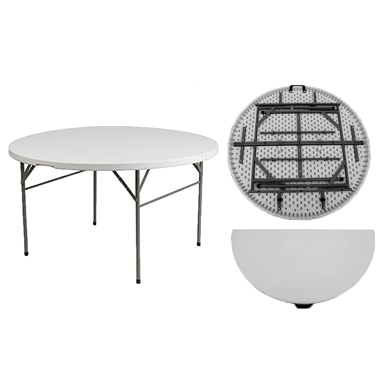 Long folding banquet table
