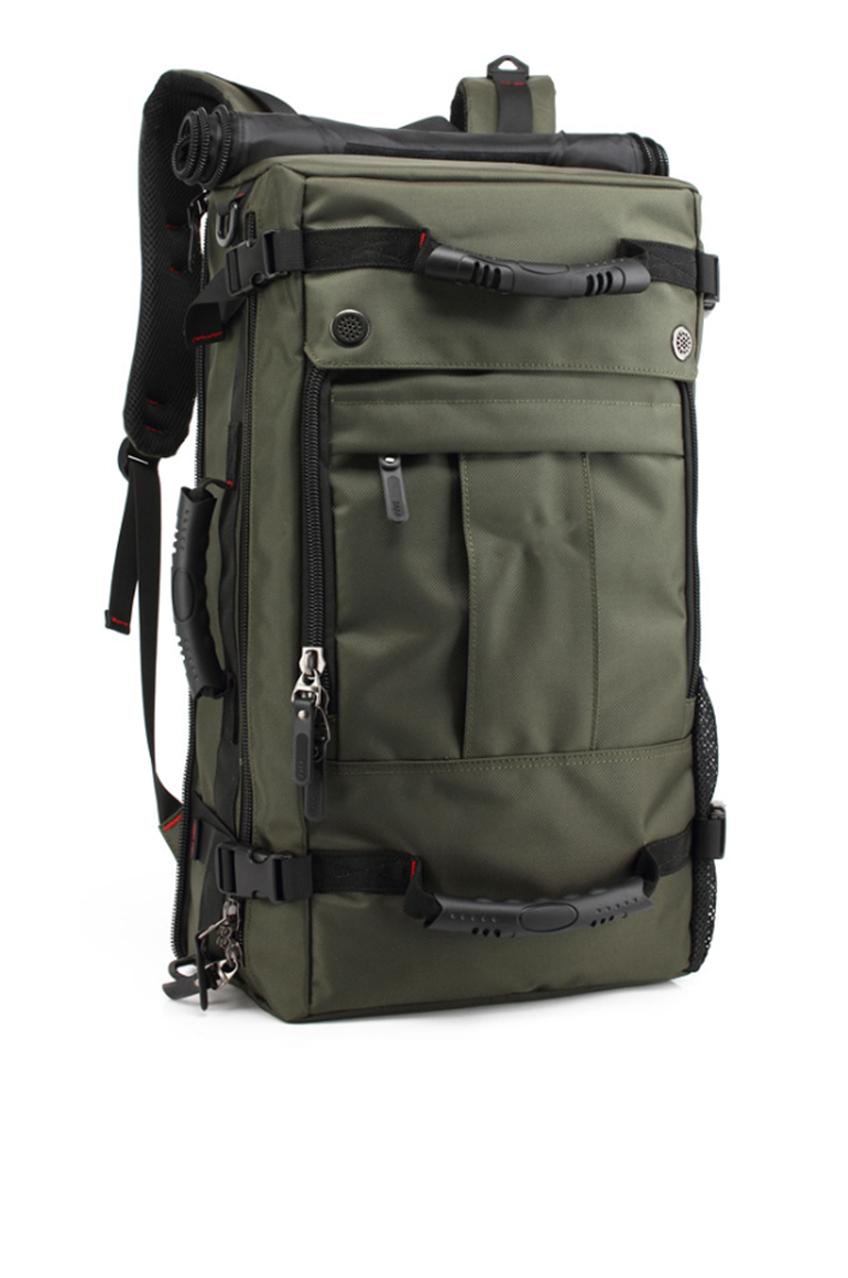 Laptop backpack shown upright