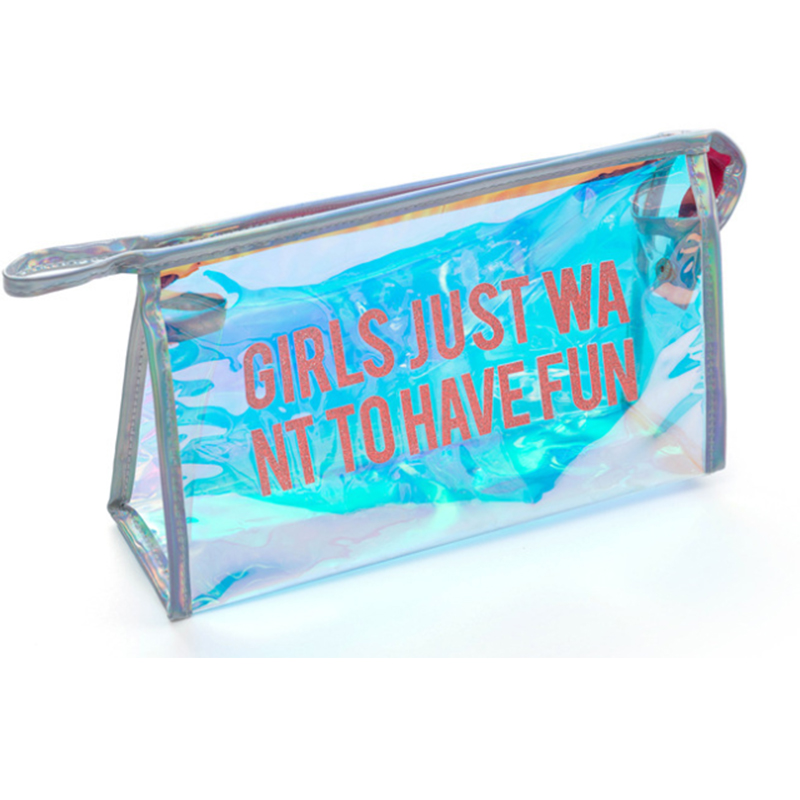 Travel wash bag shown open