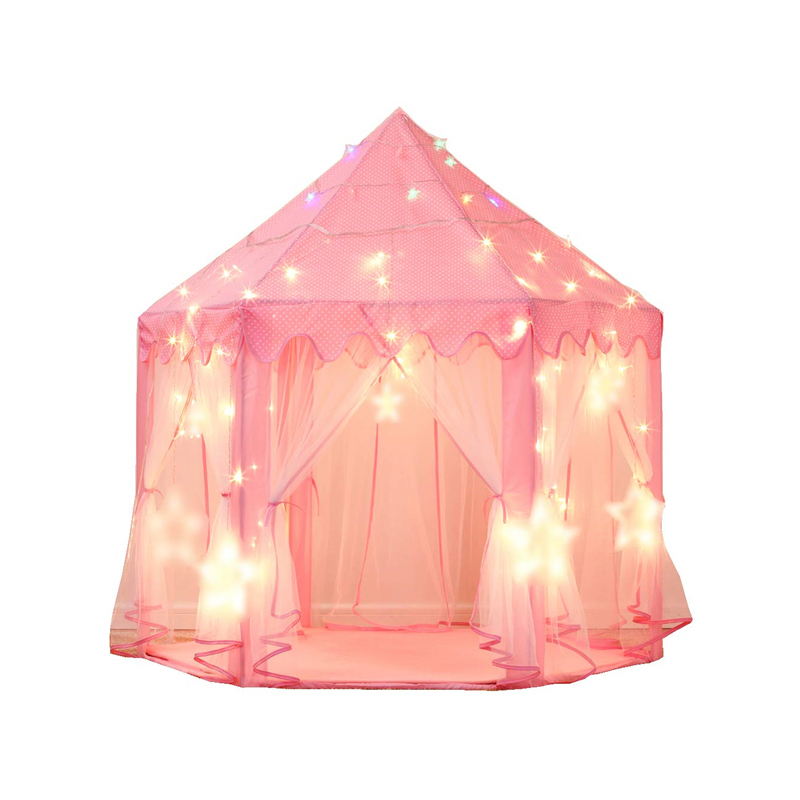 Camping tent interior view