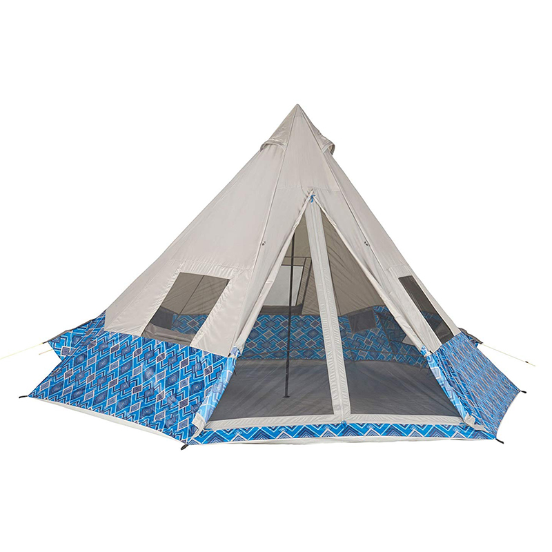 Teepee tent entrance detail