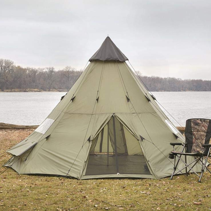Teepee tent interior