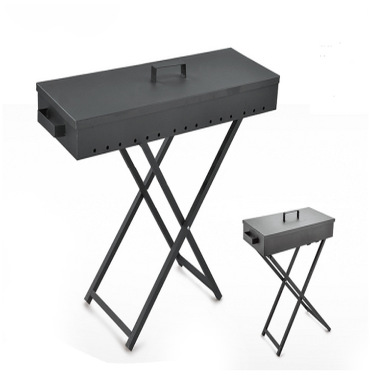 Barbecue grill range shown together