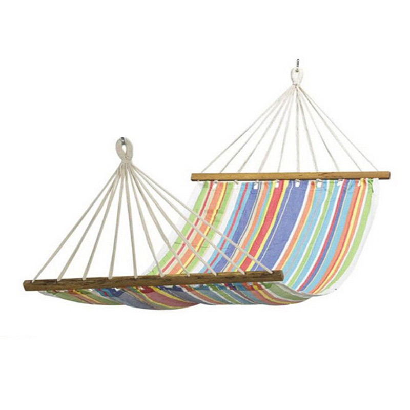 Hammock in a patterned fabric